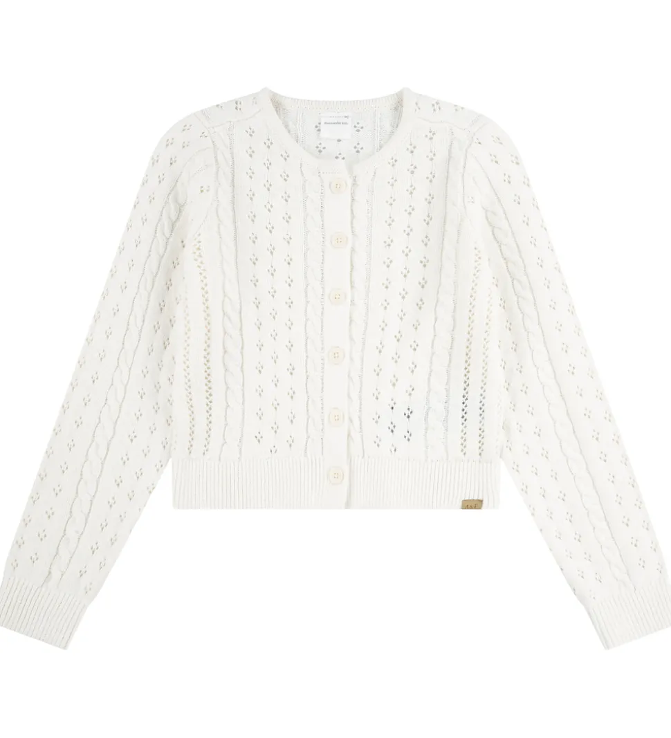 Abercrombie & Fitch Cardigan - Strik - Jet Stream m. Hulmønster