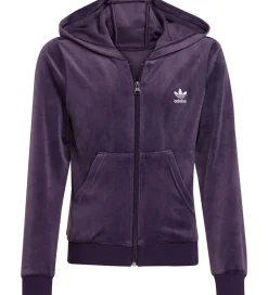 adidas Originals Cardigan - Velour - Aurora Plum/Hvid