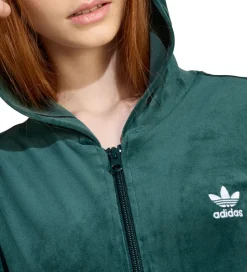 adidas Originals Cardigan - Velour - Aurora Ivy/Hvid
