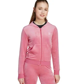 adidas Originals Cardigan - Velour - Pink Fusion/Hvid