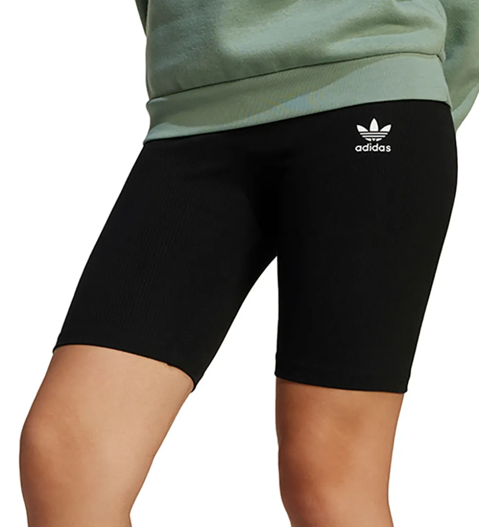 adidas Originals Cykelshorts - Rib - Sort m. Logo
