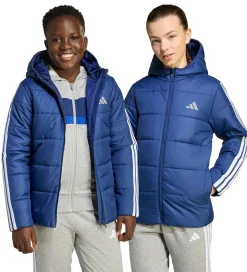 adidas Performance Dynejakke - J Ess 3S - Dkblue/White