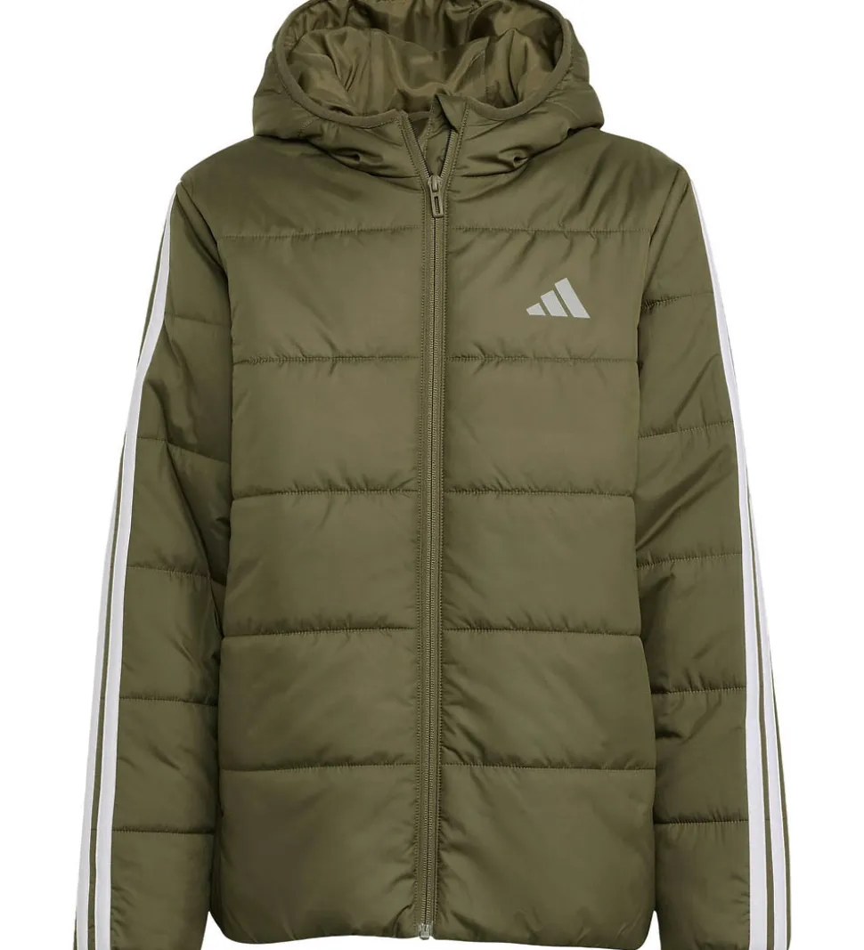 adidas Performance Dynejakke - J Ess 3S - Olistr/Black