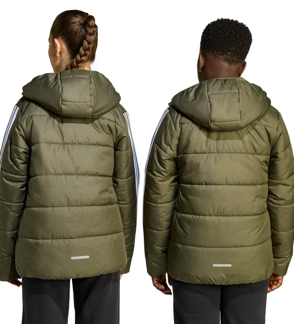 adidas Performance Dynejakke - J Ess 3S - Olistr/Black