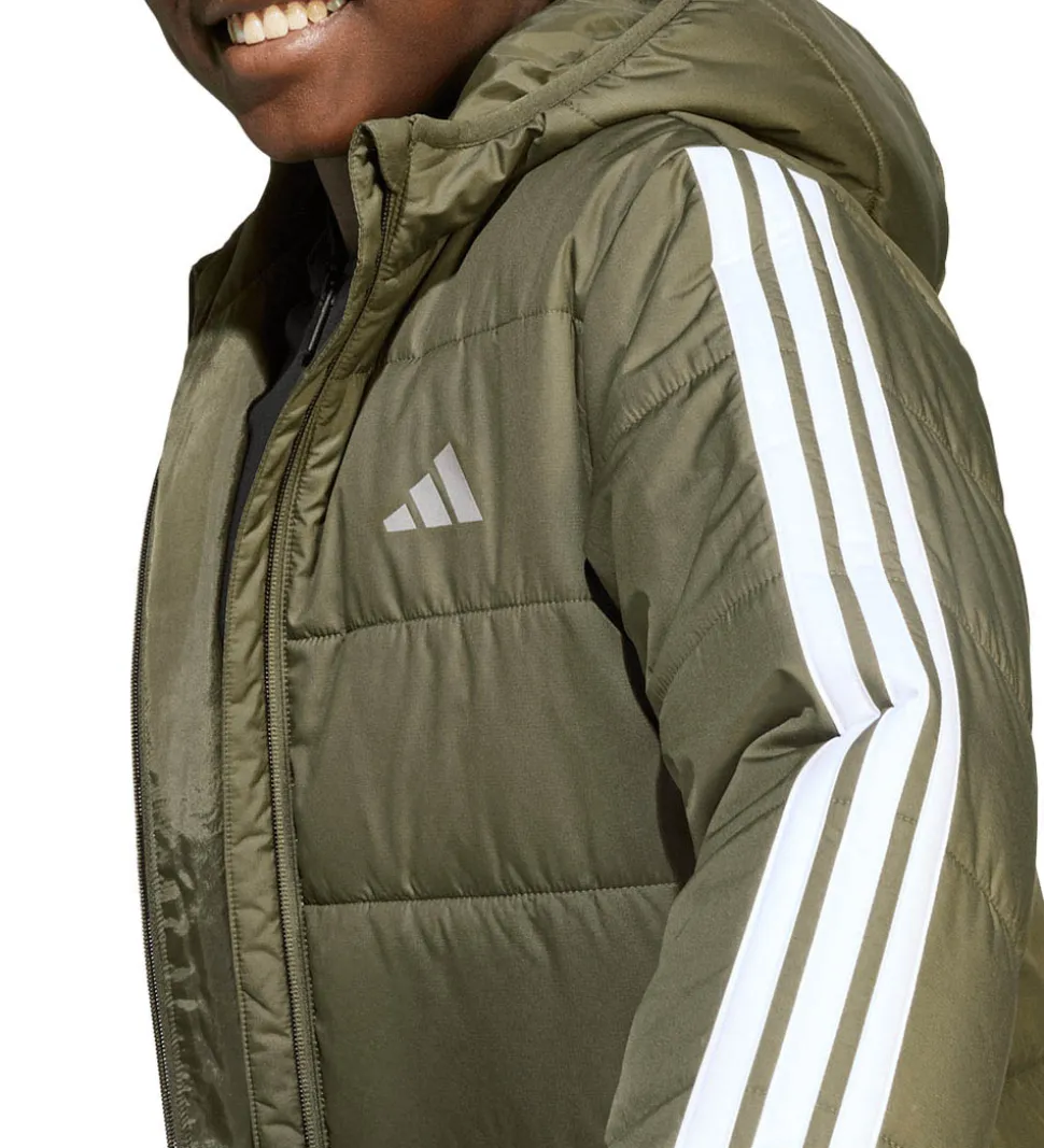 adidas Performance Dynejakke - J Ess 3S - Olistr/Black