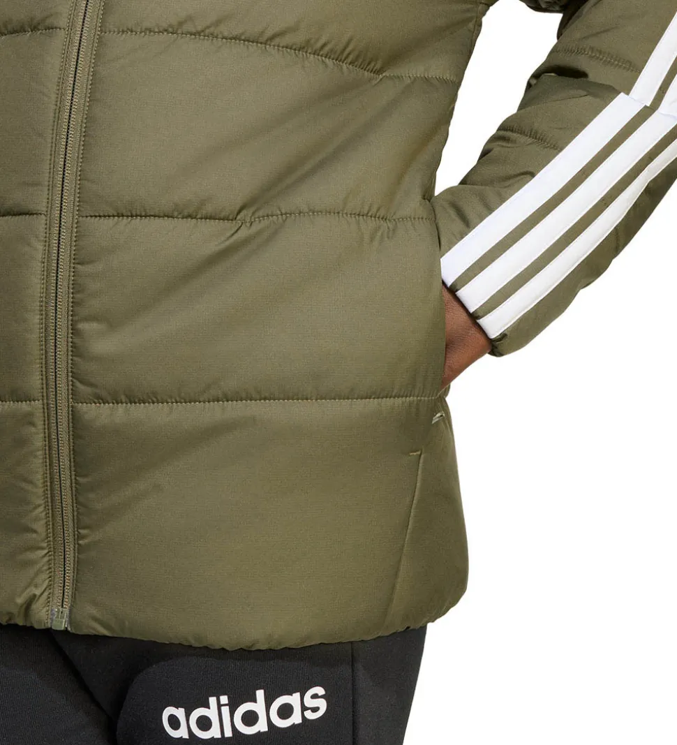 adidas Performance Dynejakke - J Ess 3S - Olistr/Black