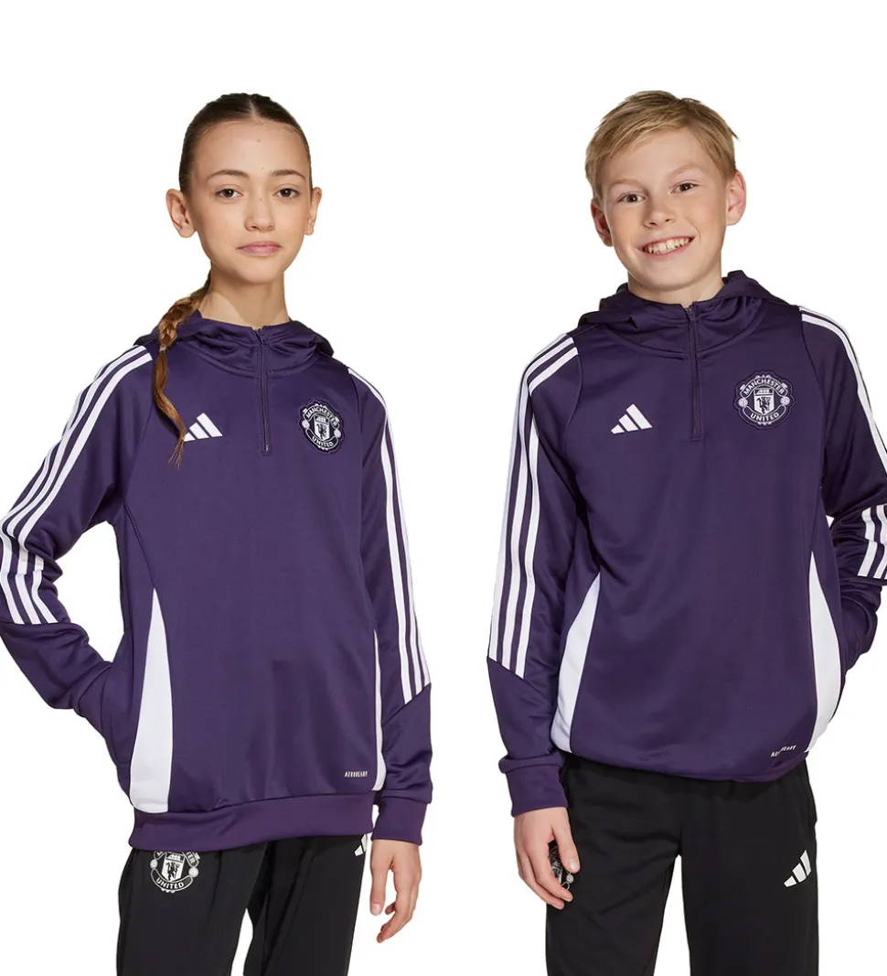 adidas Performance Hættetrøje - Manchester United - Aurplu/White