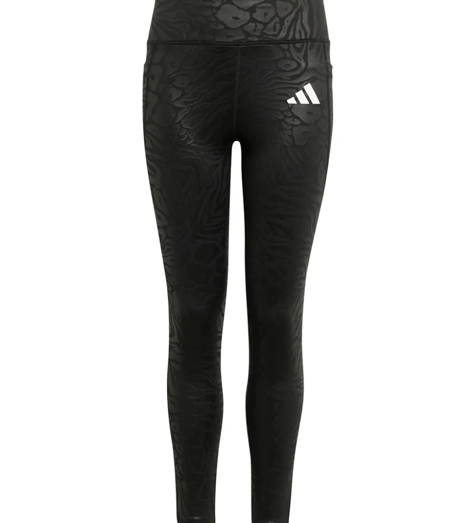 adidas Performance Leggings - JG Opt - Sort/Hvid