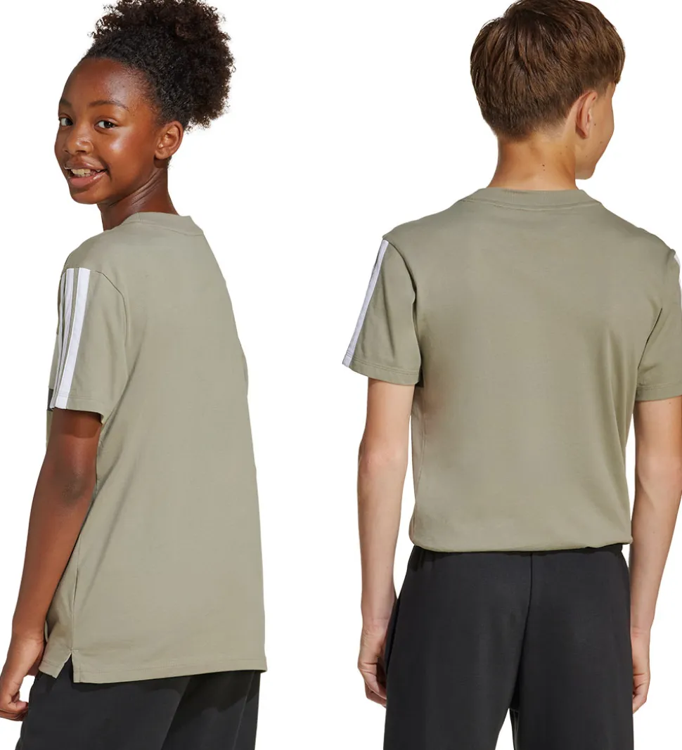 adidas Performance T-Shirt - J 3S TIB T - SILPEB/METGRY/GRESIX