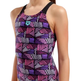 Arena Badedragt - Candies - Sort/Lilla