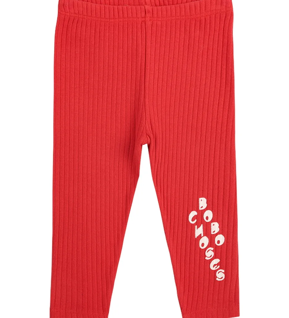 Bobo Choses Leggings - Rib - Rød