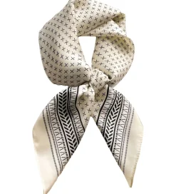 By Stær Tørklæde - Callie - Råhvid/Sort