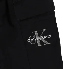 Calvin Klein Bukser - Essential Woven Cargo - Ck Black