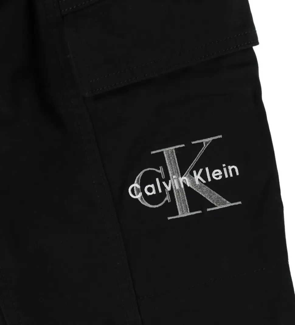 Calvin Klein Bukser - Essential Woven Cargo - Ck Black