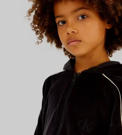 Calvin Klein Cardigan - Velour - Sort