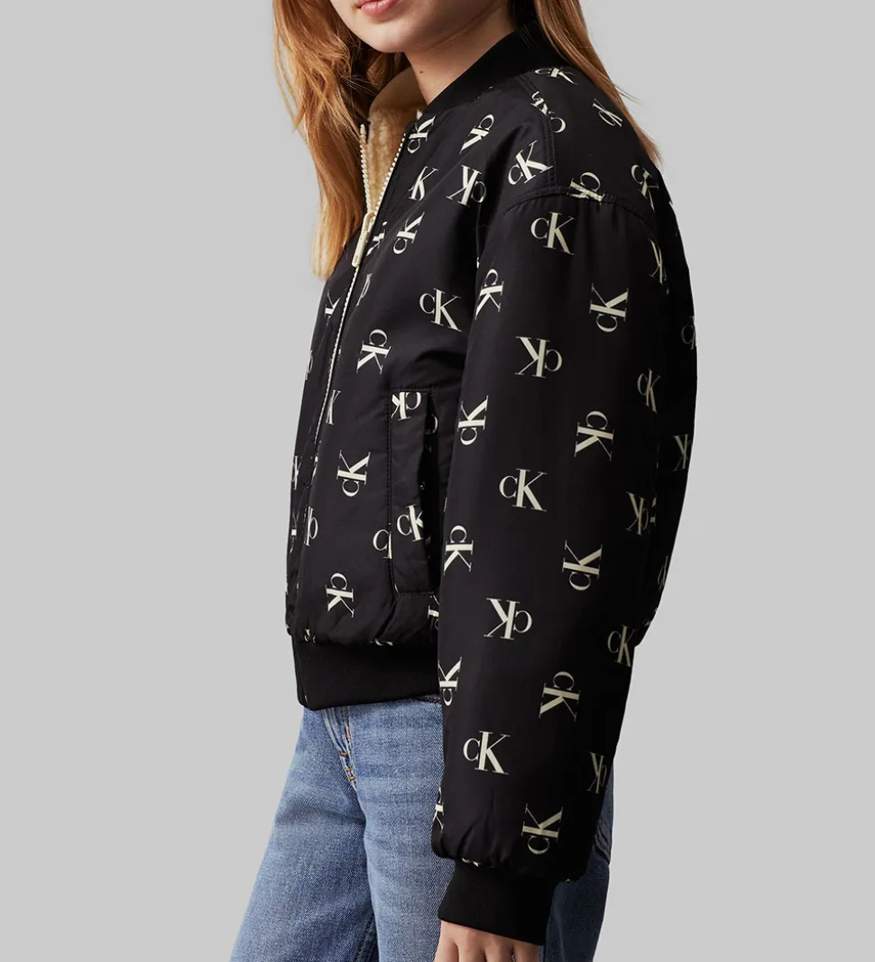 Calvin Klein Dynejakke/Fleecejakke - Vendbar - Afterglow