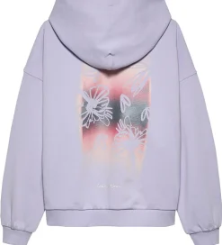 Calvin Klein Hættetrøje - Flower Back - Purple Heather