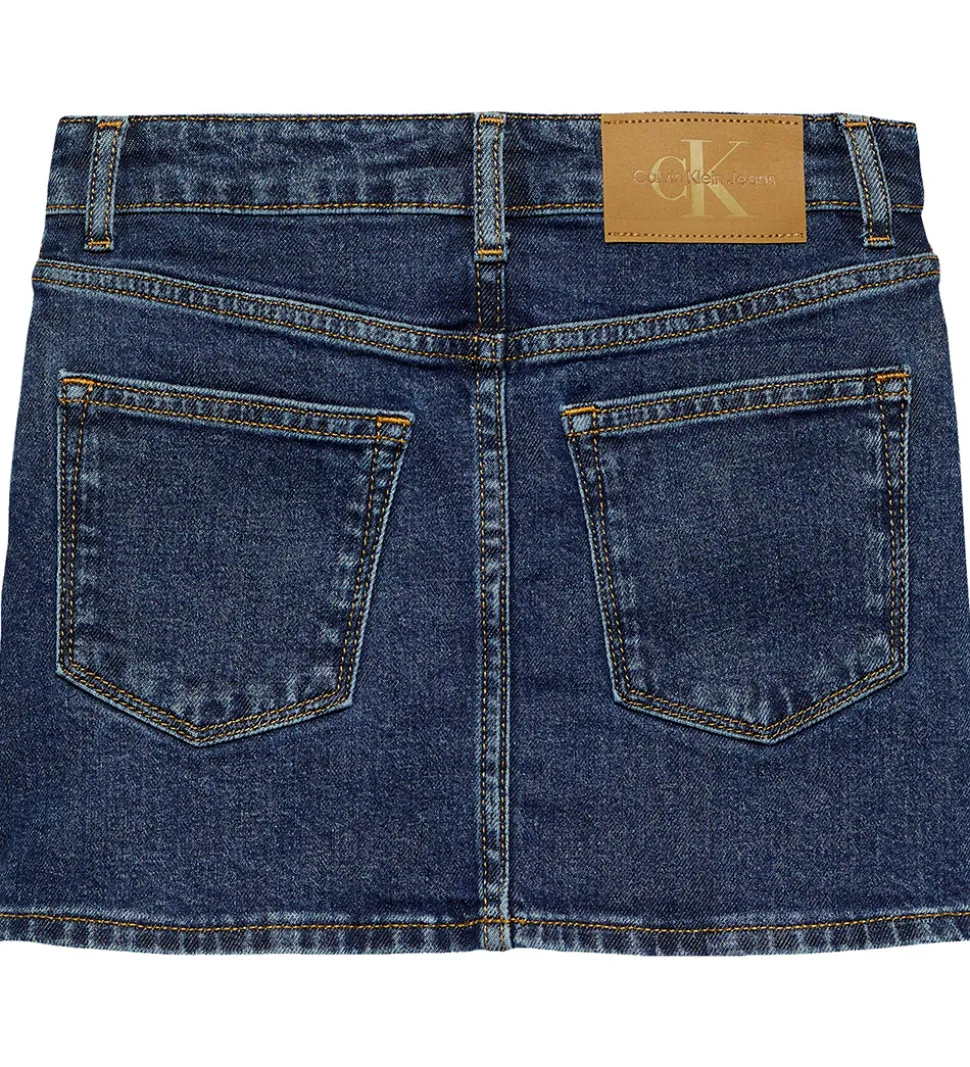Calvin Klein Nederdel - Denim Mini - Authentic Rinse
