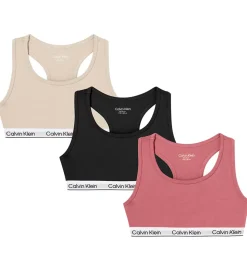 Calvin Klein Toppe - 3-pak - Brandied Apricot/Whitecap Gray/Sort