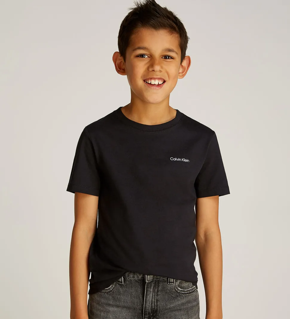 Calvin Klein T-shirt - Chest Inst. Logo - CK Black