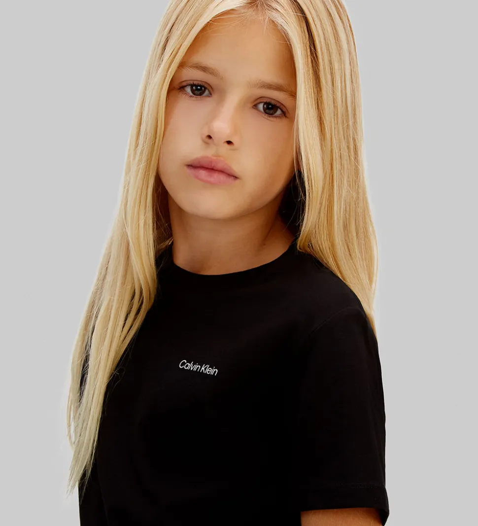 Calvin Klein T-shirt - Chest Inst. Logo - CK Black