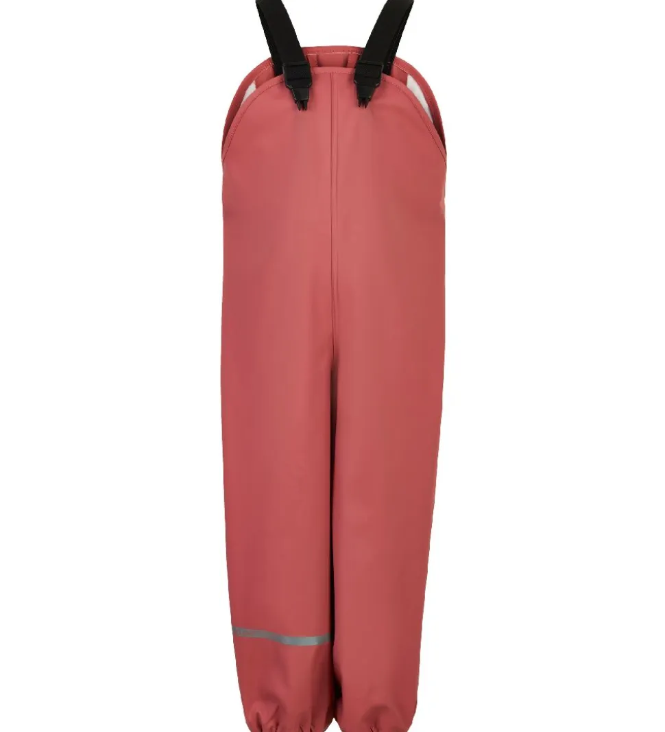 CeLaVi Regnbukser m. Seler - Recycled PU - Dusty Ceder