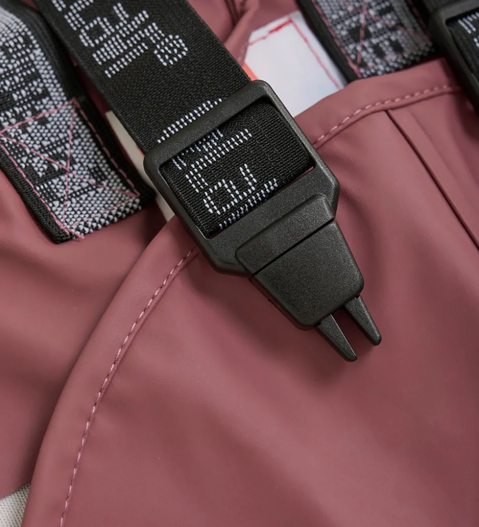 CeLaVi Regnbukser m. Seler - Recycled PU - Rose Brown