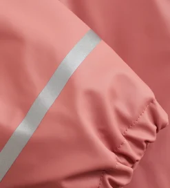 CeLaVi Regndragt m. Fleece - PU - Brick Dust