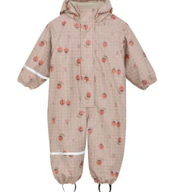 CeLaVi Regndragt m. Fleece - PU - Nasturtium m. Print