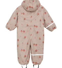 CeLaVi Regndragt m. Fleece - PU - Nasturtium m. Print