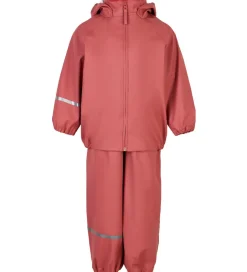 CeLaVi Regntøj m. Seler - Recycled PU - Dusty Ceder