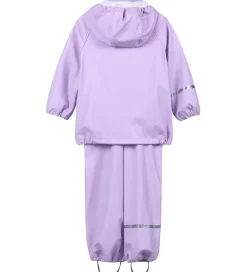 CeLaVi Regntøj m. Seler - Recycled PU - Purple Rose