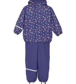 CeLaVi Regntøj m. Seler/Fleece - Recycle PU - Skipper Blue m. Pr