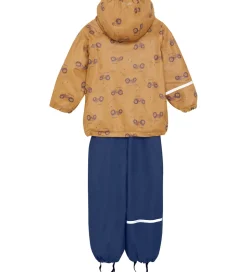 CeLaVi Regntøj m. Seler/Fleece - Recycle PU - Apple Cinnamon m.