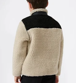 Champion Fleecejakke - Neutral Chino Beige m. Sort