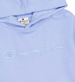 Champion Hættetrøje - Blå m. Logo
