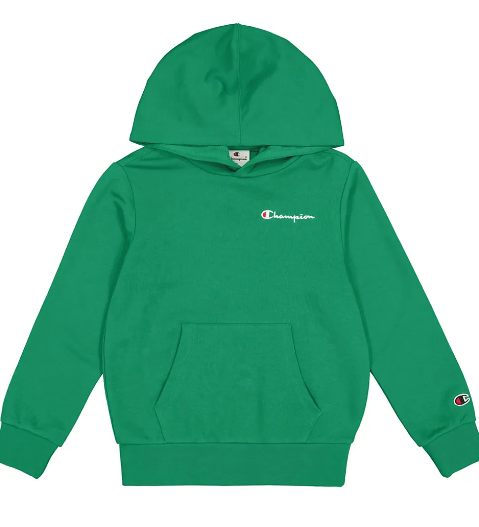 Champion Hættetrøje - Grøn m. Logo