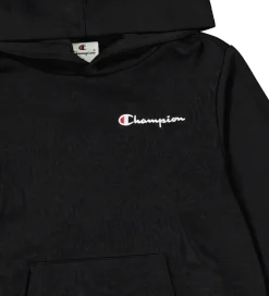 Champion Hættetrøje - Sort m. Logo