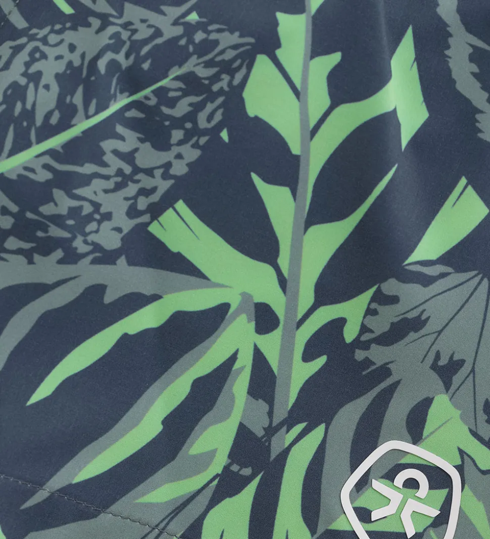 Color Kids Badeshorts - AOP - Iceberg Green