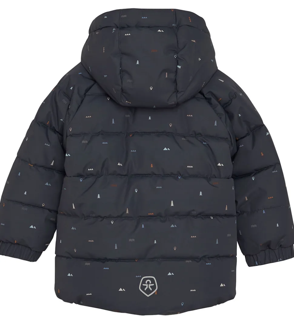 Color Kids Dynejakke - Phantom m. Print