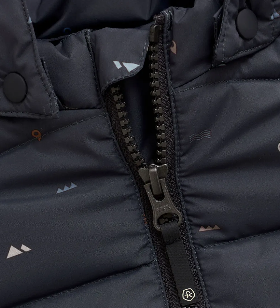 Color Kids Dynejakke - Phantom m. Print