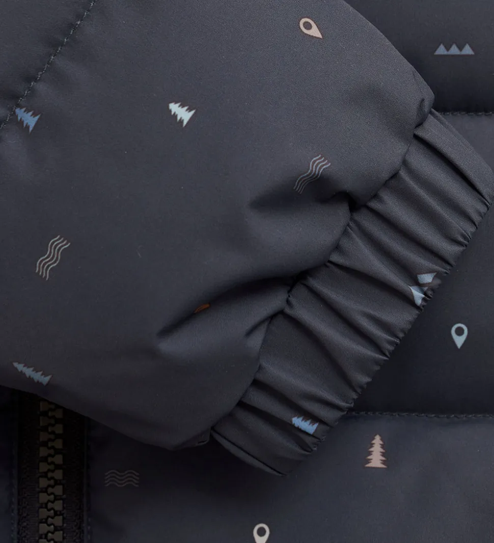 Color Kids Dynejakke - Phantom m. Print