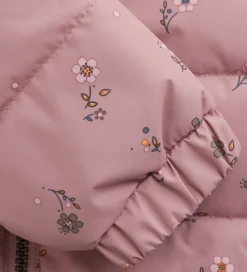 Color Kids Dynejakke - Woodrose m. Blomster