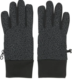 Color Kids Handsker - Softshell - Sort