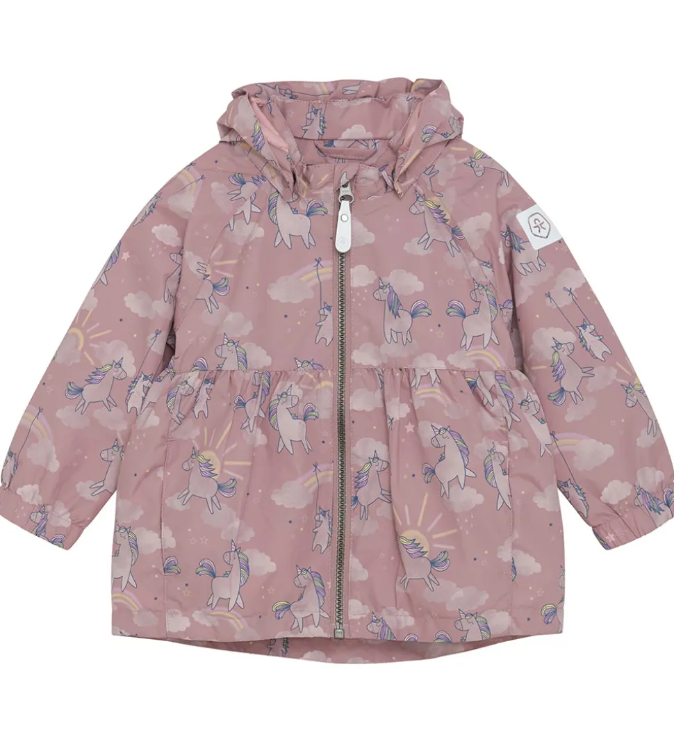 Color Kids Sommerjakke - Woodrose m. Enhjørninger