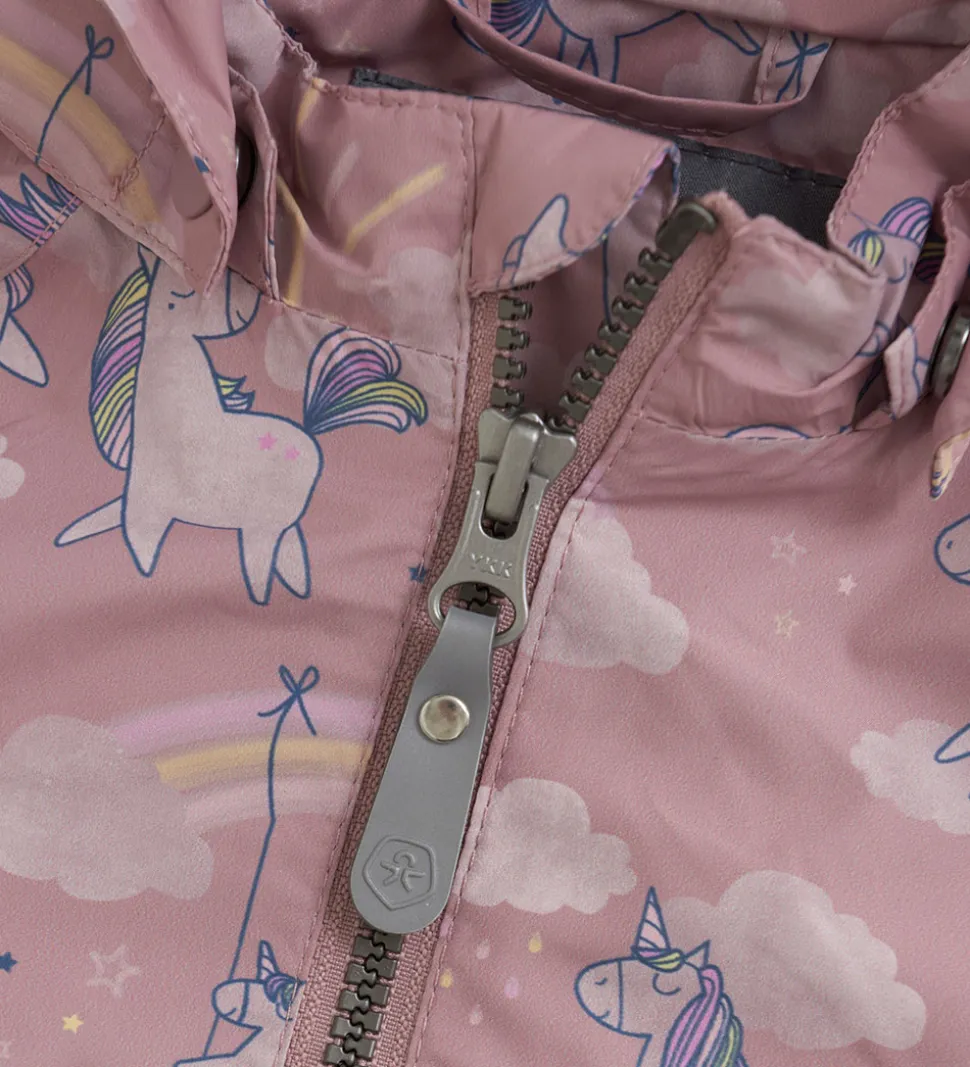 Color Kids Sommerjakke - Woodrose m. Enhjørninger