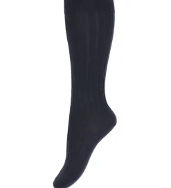 Condor Knæstrømper - Rib - Uld - Dark Blue