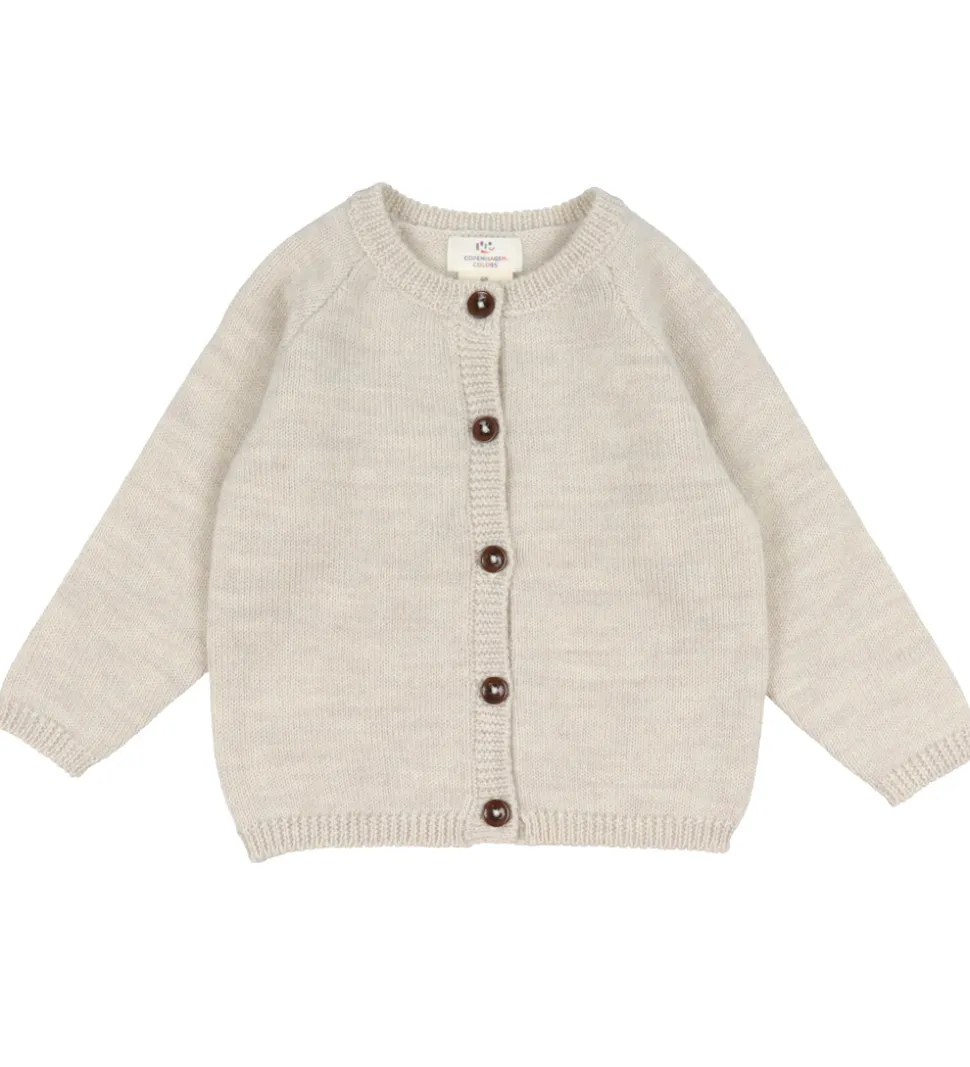 Copenhagen Colors Cardigan - Uld - Pale Cream Melange