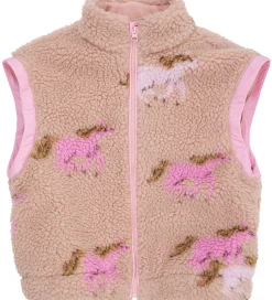 Copenhagen Colors Fleecejakke - Teddy - Removable Sleeves - Rose