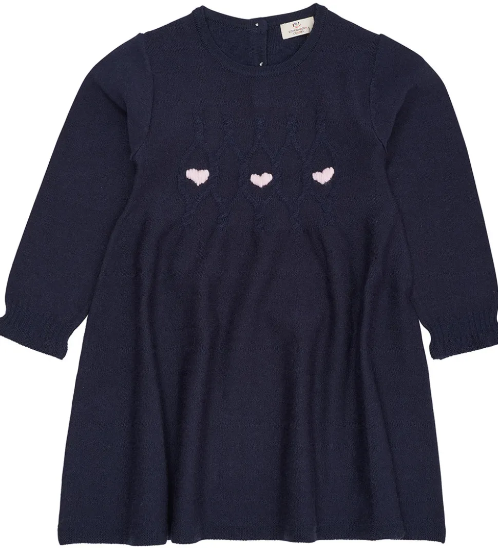 Copenhagen Colors Kjole - Uld - Strik - Merino Heats - Navy